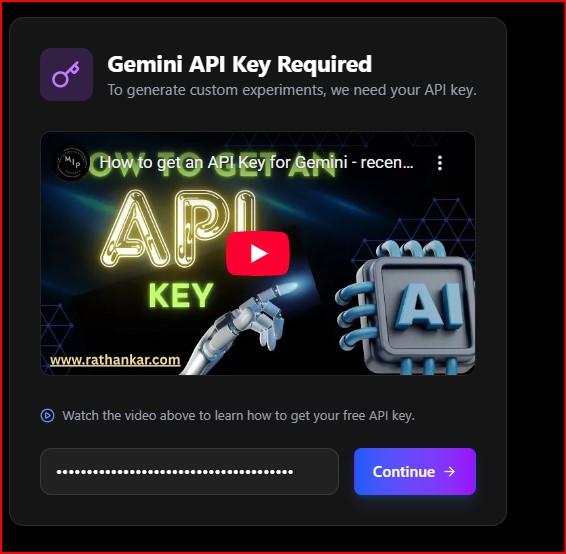 insert api key